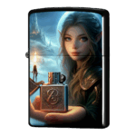 飛び火した炎エルフのジッポーライターZIPPO