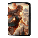 夕日が美しいエルフのジッポーライターZIPPO