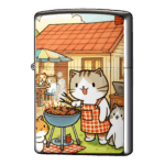 親猫が猫バーベキュー会を開いたジッポーライターZIPPO