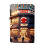 バイクライダーが集まる商店ジッポーライターZIPPO