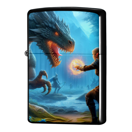 ドラゴンと闘うバトルエルフ・ジッポーライターZIPPO