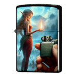 エルフは火属性の魔法を使うジッポーライターZIPPO