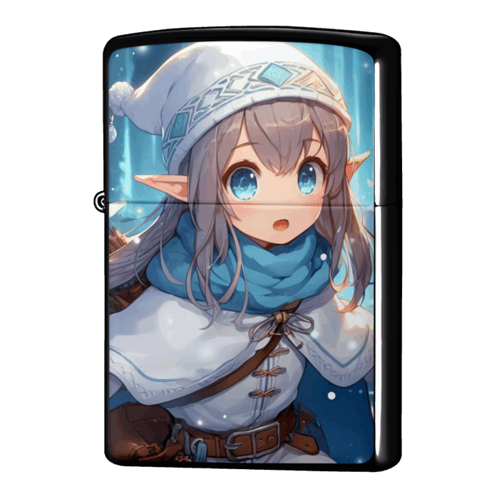 驚いた顔がかわいいエルフジッポーライターZIPPO