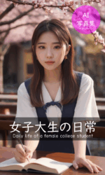 女子大生の日常 AI写真集Vol.1 female college student