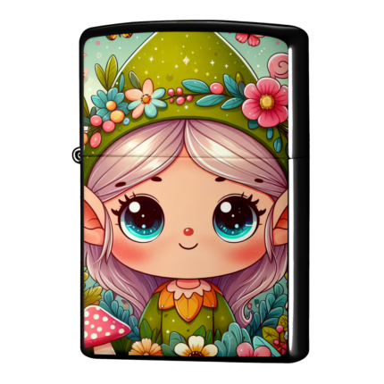 エルフの女の子・イラストジッポーライターZIPPO