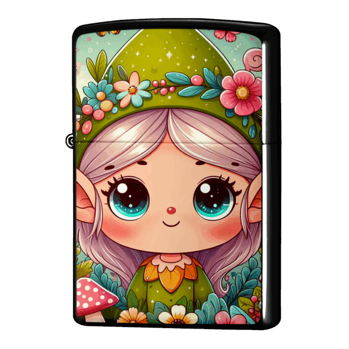 エルフの女の子・イラストジッポーライターZIPPO