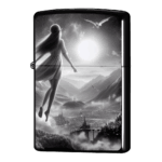 グレイスケールな世界のエルフジッポーライターZIPPO