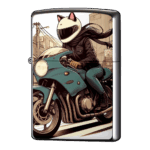 猫耳ヘルメットバイク女子のインスタジッポーライターZIPPO