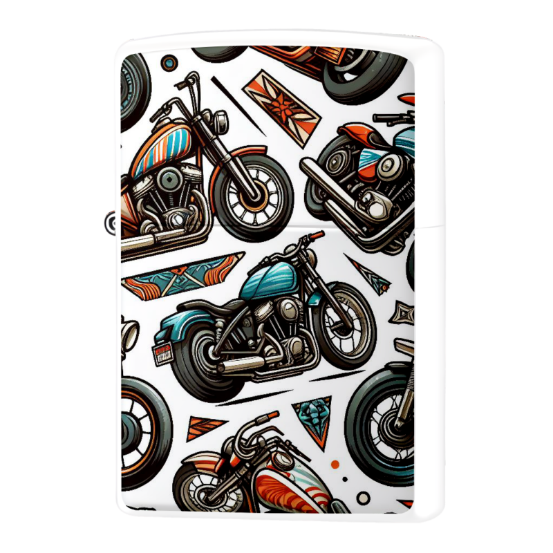 アメリカンバイク柄ライダージッポーライターZIPPO