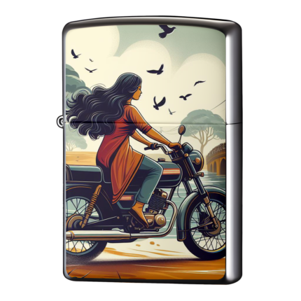 ベトナムでバイクを走らせるお姉様ジッポーライターZIPPO