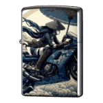 サムライ番傘女性ライダージッポーライターZIPPO