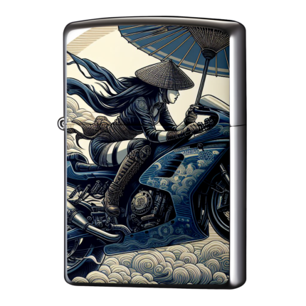 サムライ番傘女性ライダージッポーライターZIPPO
