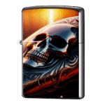 スカルライダーと夕日ジッポーライターZIPPO