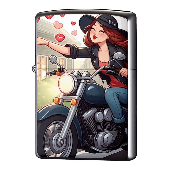 投げキッスハッピーふりまくお姉様ジッポーライターZIPPO