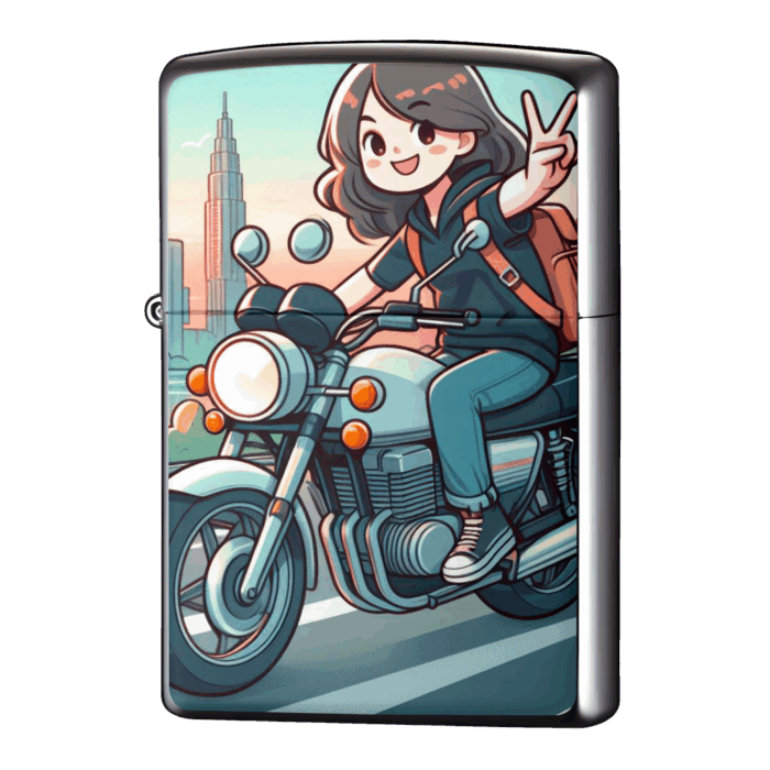 マレーシアでツーリングピースジッポーライターZIPPO