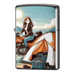 テント設営完了ライダージッポーライターZIPPO