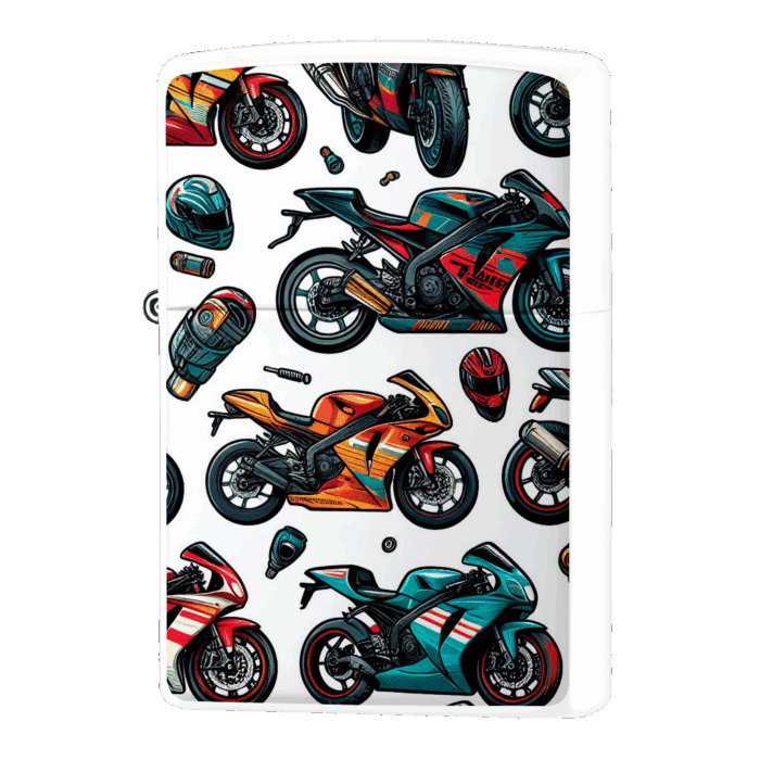 レーサーレプリカのバイク柄ジッポーライターZIPPO