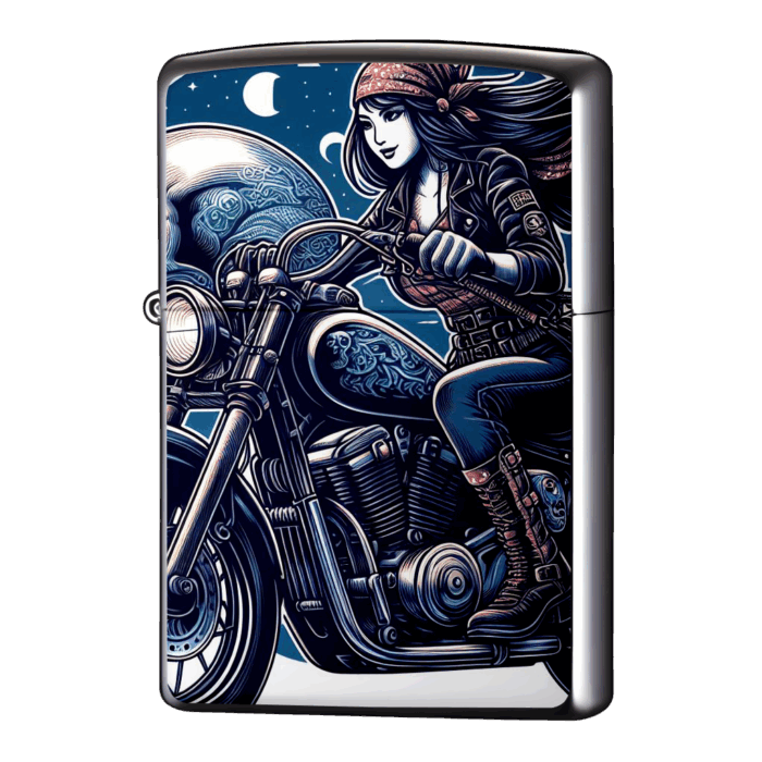 ミッドナイトアメリカンライダーレディースジッポーライターZIPPO