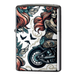 アメリカンスカルライダーレディースジッポーライターZIPPO