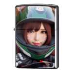 自撮りしたバイク女子のインスタジッポーライターZIPPO