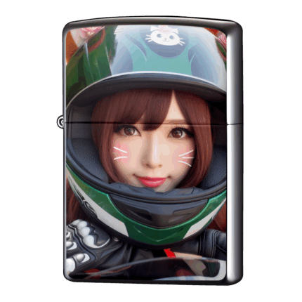 自撮りしたバイク女子のインスタジッポーライターZIPPO
