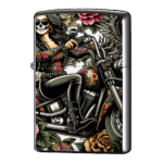 レディースアメリカンスカルライダージッポーライターZIPPO