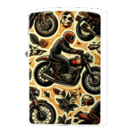バイクが好きな人の柄ジッポーライターZIPPO
