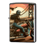 つり橋と鷹とレディースライダージッポーライターZIPPO