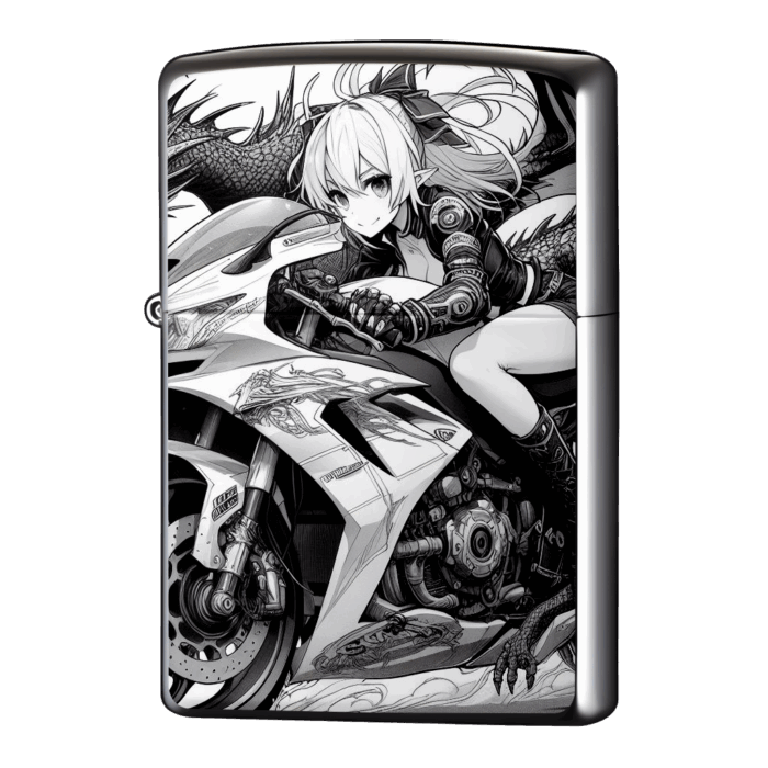 女の子とドラゴンライダーアニメジッポーライターZIPPO