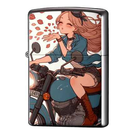 投げキッス多めはりきる女の子ジッポーライターZIPPO
