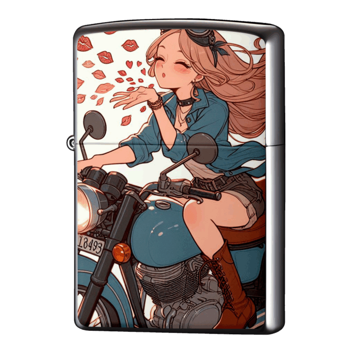 投げキッス多めはりきる女の子ジッポーライターZIPPO
