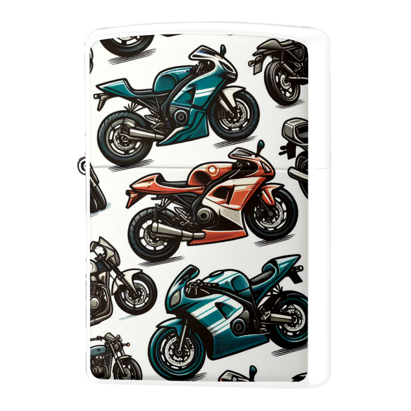 250ccライダーバイク柄ジッポーライターZIPPO