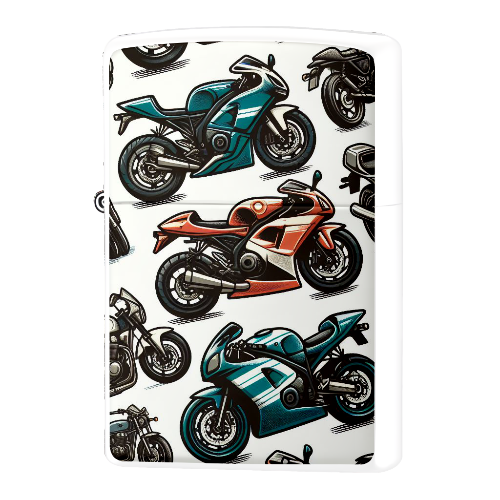 250ccライダーバイク柄ジッポーライターZIPPO