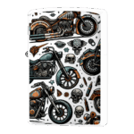 ハーレーダビッドソン的なバイク柄ジッポーライターZIPPO