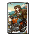 アメリカまでキャンプツーリング来たよレディースライダージッポーライターZIPPO