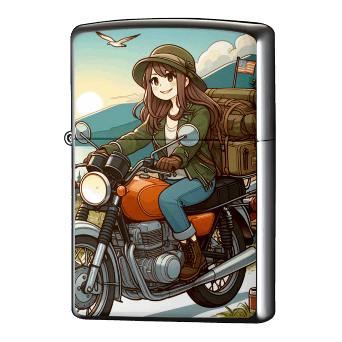 アメリカまでキャンプツーリング来たよレディースライダージッポーライターZIPPO