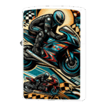 レーシングライダー柄ジッポーライターZIPPO