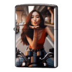 投げキッスの女性ライダージッポーライターZIPPO