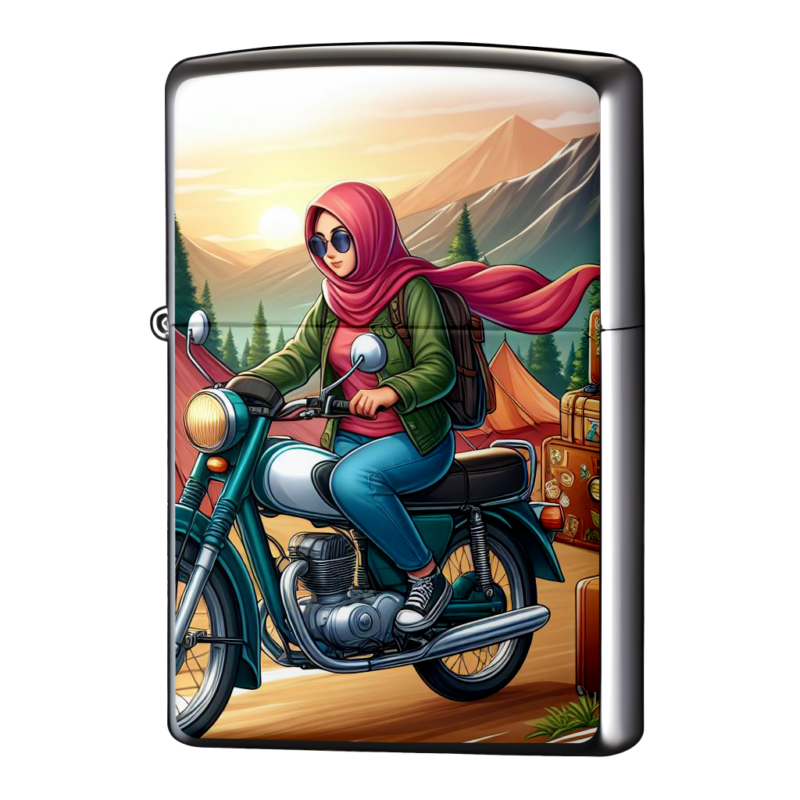 50ccでさすらうキャンプライダージッポーライターZIPPO