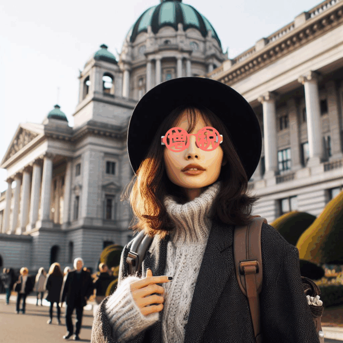 増税メガネ国会議事堂前