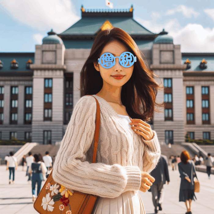 増税めがね国会議事堂前