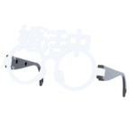 婚活中の伊達眼鏡　ホワイト