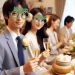 婚活中の男女が伊達眼鏡