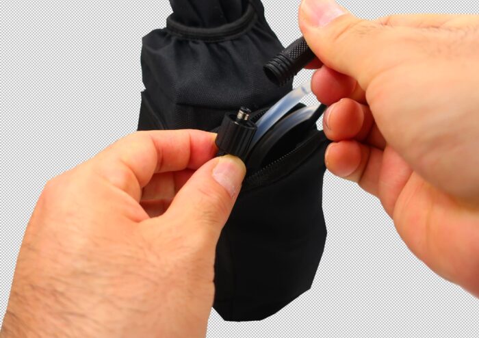 クイックチェンジャー標準装備で、ボトル交換が爆速！