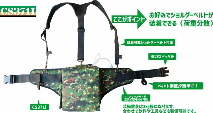 各部の名称　人間エアコン　【371iEZ3R】熱中症対策人間エアコン冷却着衣ベスト型水冷服