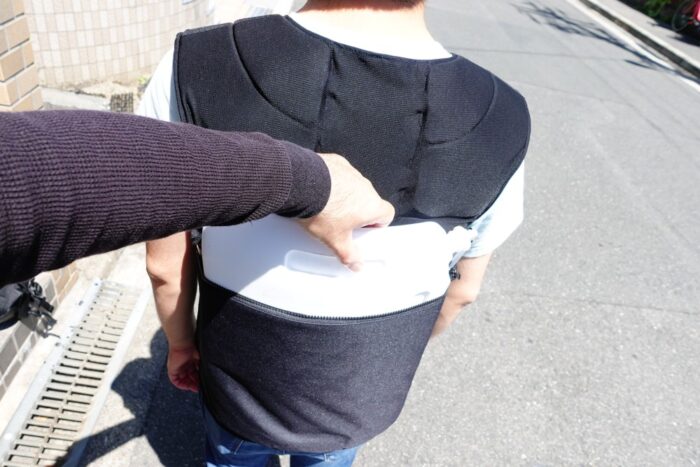 K2ボトルの出し入れ