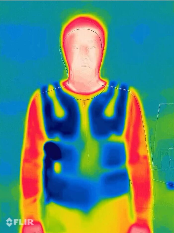 人間エアコンK2サーモグラフィー