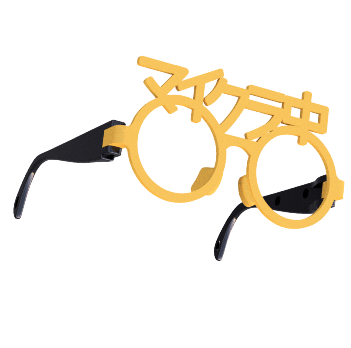 イエロー　マイクラ中の伊達眼鏡　