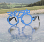 マイクラ中の伊達眼鏡　ブルー