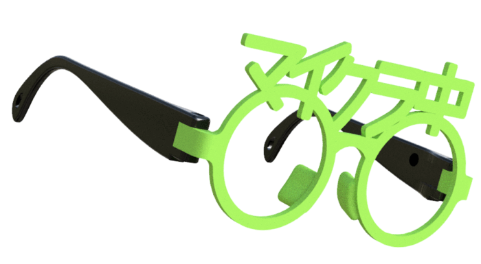 マイクラ中の伊達眼鏡　グリーン